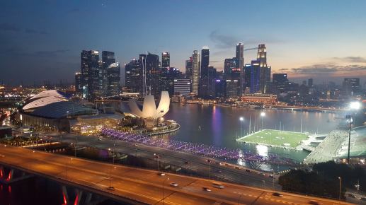 view from singapore flyer